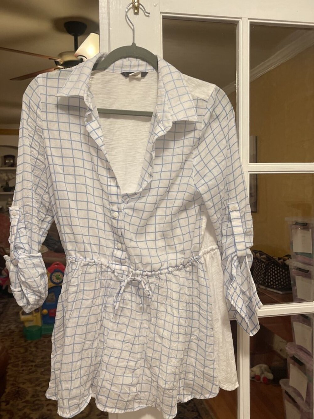 Anthropologie by Blue Tassel Blouse Women’s Medium Adorable Light